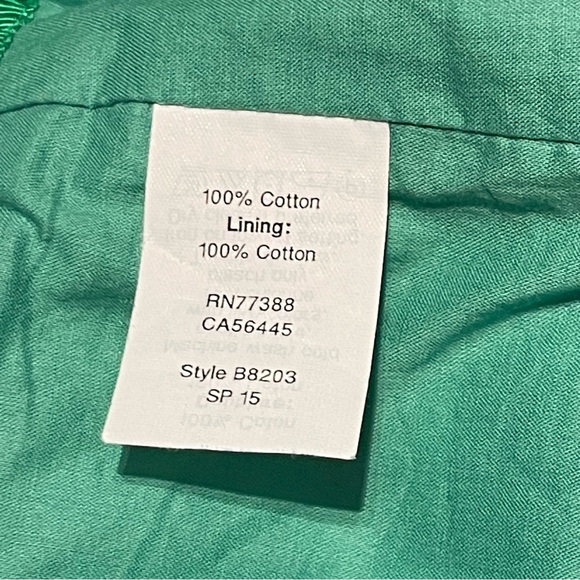 J. Crew Pencil Skirt Size 6 Green Blue Flowers Preowned - Picture 4 of 7